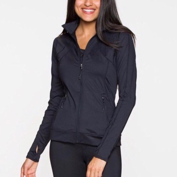 Kyodan | Full Zip Lined Athletic Jacket Black Size Small Petite - Picture 1 of 10
